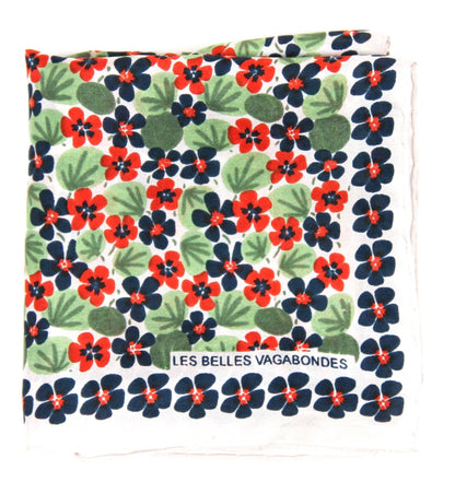 Foulard en soie 50 x 50 cm - Mini Capucine Marine - Les belles vagabondes - bobibeloFoulard en soie 50 x 50 cm - Mini Capucine Marine - Les belles vagabondes – SA vintage – bobibelo