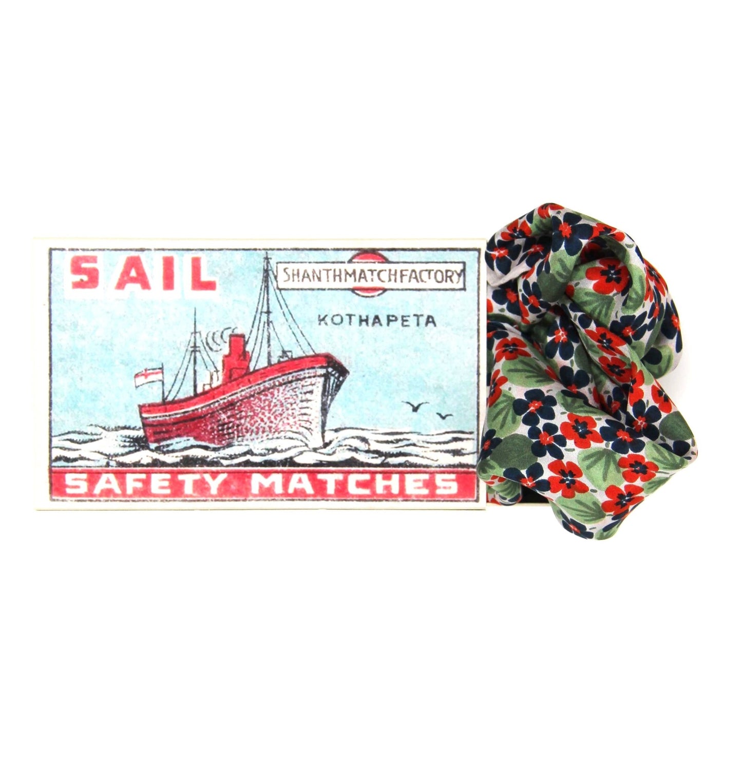 Foulard en soie 50 x 50 cm - Mini Capucine Marine - Les belles vagabondes - bobibeloFoulard en soie 50 x 50 cm - Mini Capucine Marine - Les belles vagabondes – SA vintage – bobibelo