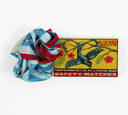 Foulard en soie 50 x 50 cm - Mini Luna Park Turquoise-Les Belles Vagabondes - bobibeloFoulard en soie 50 x 50 cm - Mini Luna Park Turquoise-Les Belles Vagabondes – SA vintage – bobibelo