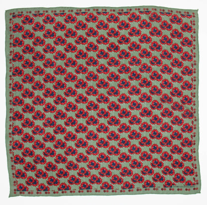Foulard en soie 50 x 50 cm - Mini Tournesol Kaki-Les Belles Vagabondes - bobibeloFoulard en soie 50 x 50 cm - Mini Tournesol Kaki-Les Belles Vagabondes – SA vintage – bobibelo