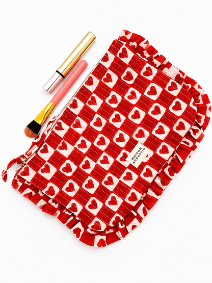 Grande Pochette Cœur Rubis – Maison Augustin - bobibeloGrande Pochette Cœur Rubis – Maison Augustin – SA vintage – bobibelo