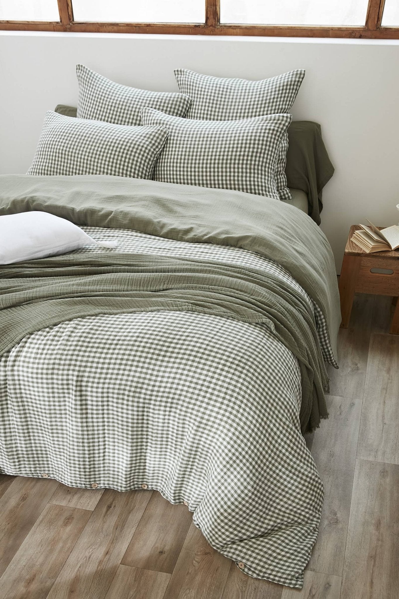 Housse de couette en gaze de coton – Vickie - bobibeloHousse de couette en gaze de coton – Vickie – Text vintage – bobibelo