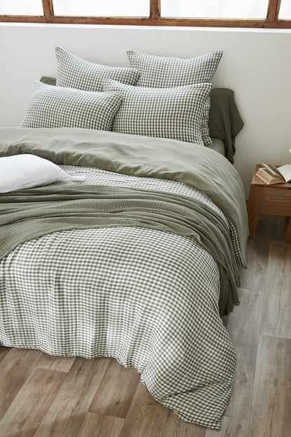 Housse de couette en gaze de coton – Vickie - bobibeloHousse de couette en gaze de coton – Vickie – Text vintage – bobibelo