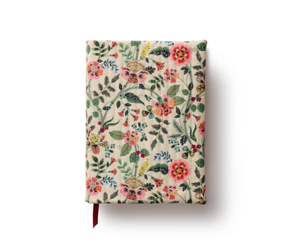 Journal matelassé Gracie Rifle Paper Co à motif floral avec couverture tissu