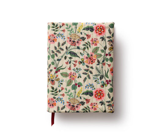 Journal matelassé Gracie Rifle Paper Co à motif floral avec couverture tissu