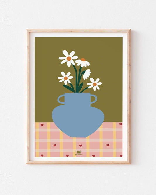 L'affiche Les jolies fleurs - bobibeloL'affiche Les jolies fleurs – OD vintage – bobibelo
