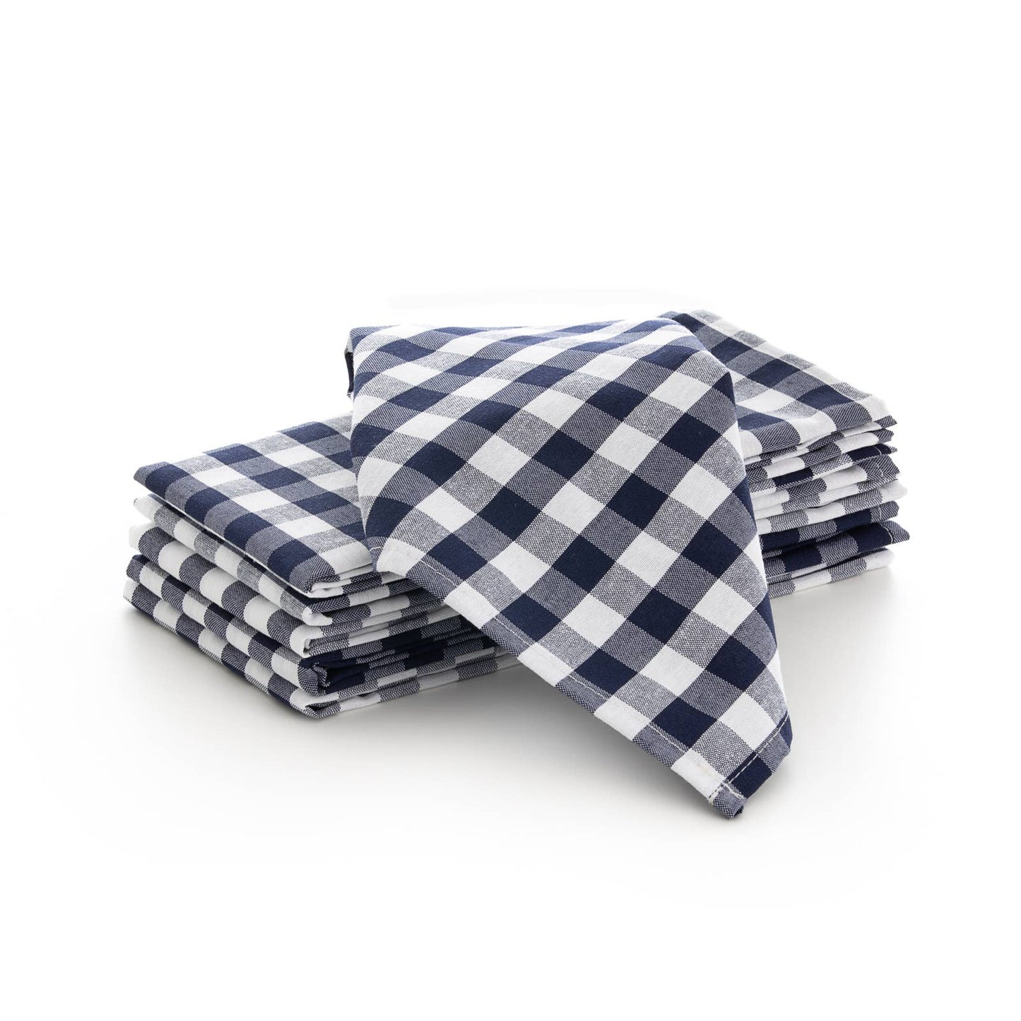 Lot de 6 serviettes de table en coton à carreaux vichy 45x45 cm - bobibeloLot de 6 serviettes de table en coton à carreaux vichy 45x45 cm – Text vintage – bobibelo