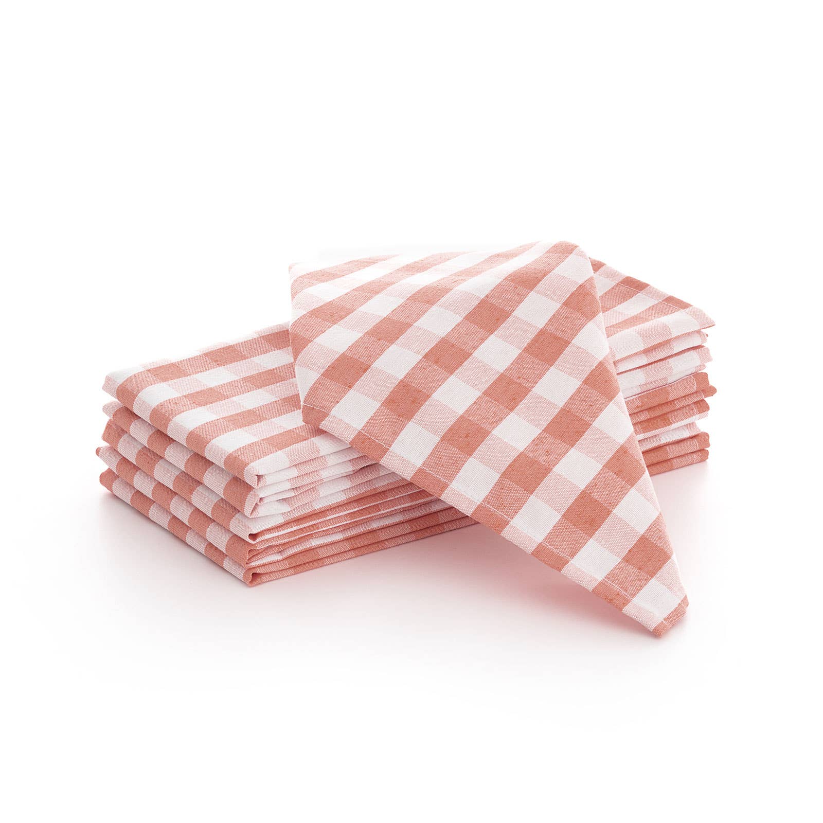 Lot de 6 serviettes de table en coton à carreaux vichy 45x45 cm - bobibeloLot de 6 serviettes de table en coton à carreaux vichy 45x45 cm – Text vintage – bobibelo