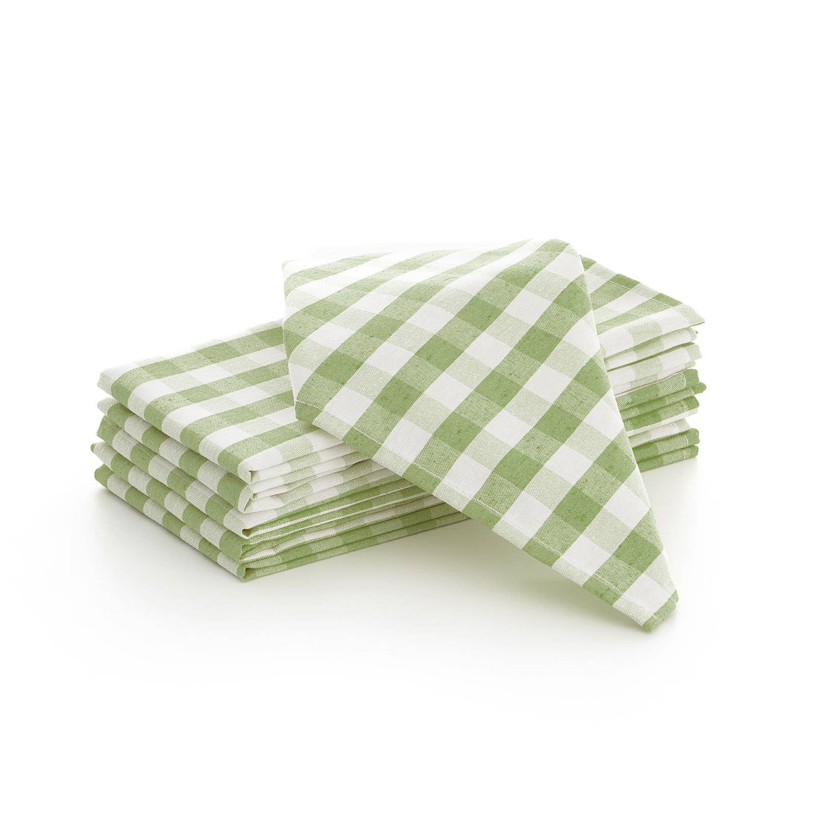 Lot de 6 serviettes de table en coton à carreaux vichy 45x45 cm - bobibeloLot de 6 serviettes de table en coton à carreaux vichy 45x45 cm – Text vintage – bobibelo