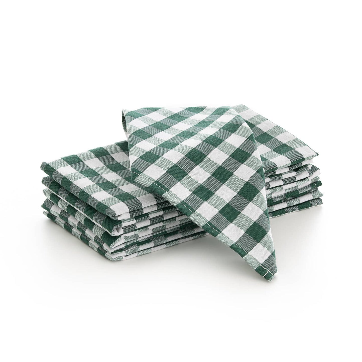 Lot de 6 serviettes de table en coton à carreaux vichy 45x45 cm - bobibeloLot de 6 serviettes de table en coton à carreaux vichy 45x45 cm – Text vintage – bobibelo