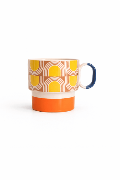 Mug empilable Orla Kiely 275 ml – Tasse céramique design rétro - bobibeloMug empilable Orla Kiely 275 ml – Tasse céramique design rétro – Vaisselle vintage – bobibelo