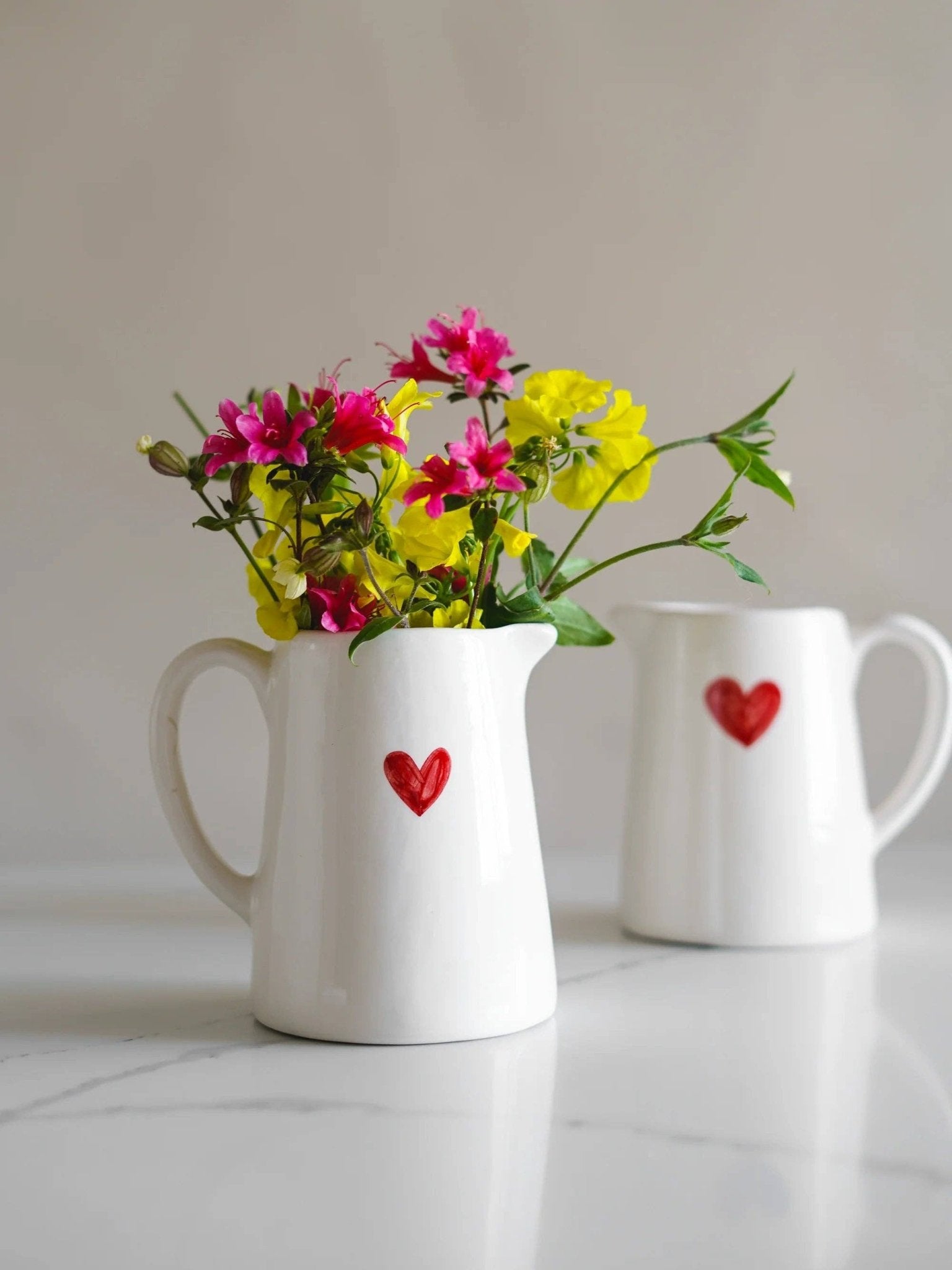 Pichet à crème cœur - bobibeloPichet à crème cœur – Vaisselle vintage – bobibelo