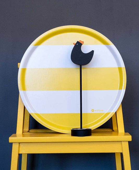 Plateau rond Stripes  - bobibeloPlateau rond Stripes  – Vaisselle vintage – bobibelo