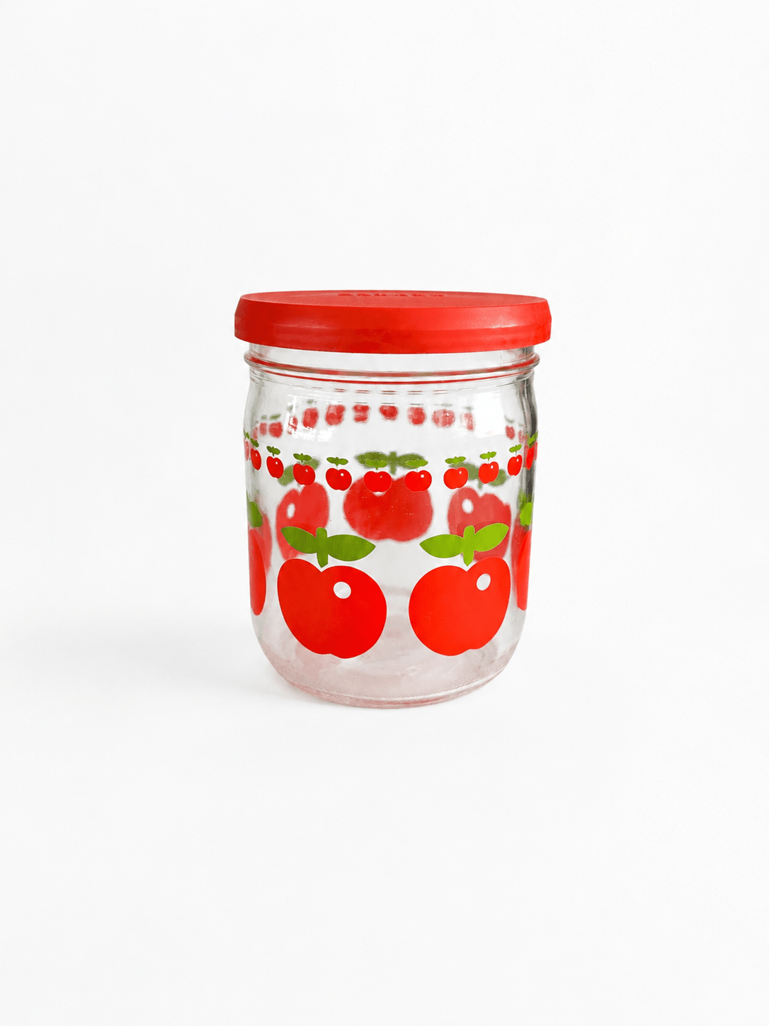 Pot vintage Henkel – Années 70 – Motif pommes rouges 0,450L - bobibeloPot vintage Henkel – Années 70 – Motif pommes rouges 0,450L – broc vintage – bobibelo