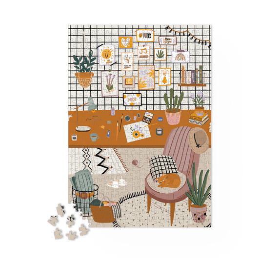 Puzzle 1000 pièces L'atelier Maison Joliette - bobibeloPuzzle 1000 pièces L'atelier Maison Joliette – loisirs vintage – bobibelo