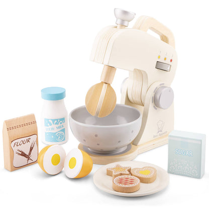 Robot pâtissier en bois avec accessoires – Woet - BobibeloRobot pâtissier en bois avec accessoires – Woet – Petit vintage – Bobibelo