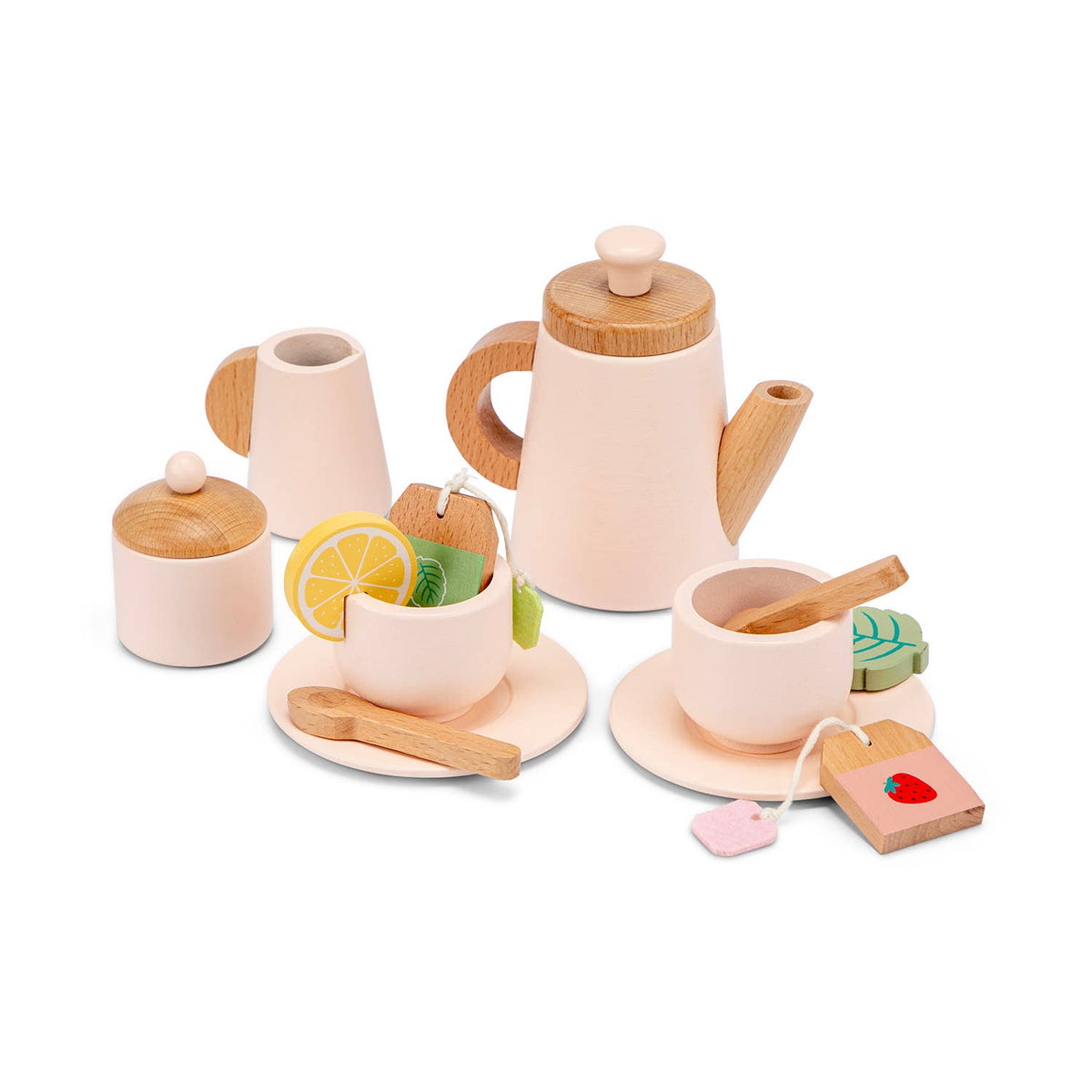 Service à thé en bois avec plateau – Woet - BobibeloService à thé en bois avec plateau – Woet – Petit vintage – Bobibelo
