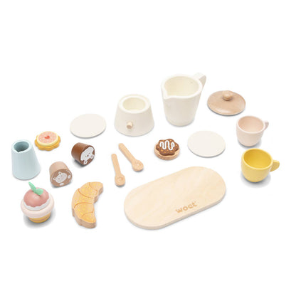 Set café en bois pour enfant avec percolateur – Woet - BobibeloSet café en bois pour enfant avec percolateur – Woet – Petit vintage – Bobibelo