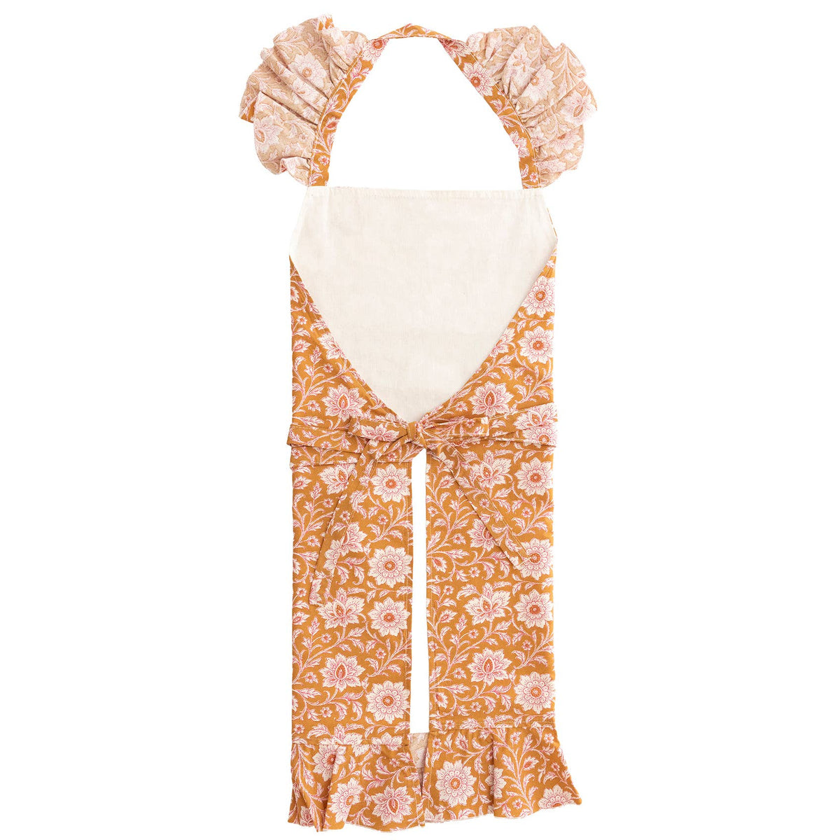 Tablier de cuisine Fleurs indiennes – Poule House - BobibeloTablier de cuisine Fleurs indiennes – Poule House – Text vintage – Bobibelo