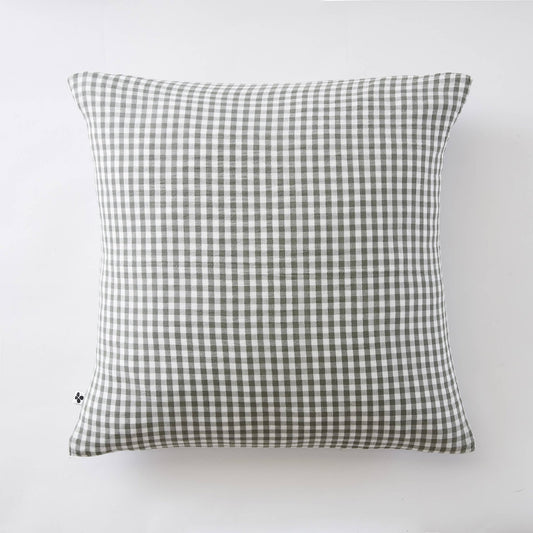 Taie d’oreiller 60x60 en gaze de coton – Vickie - bobibeloTaie d’oreiller 60x60 en gaze de coton – Vickie – Text vintage – bobibelo