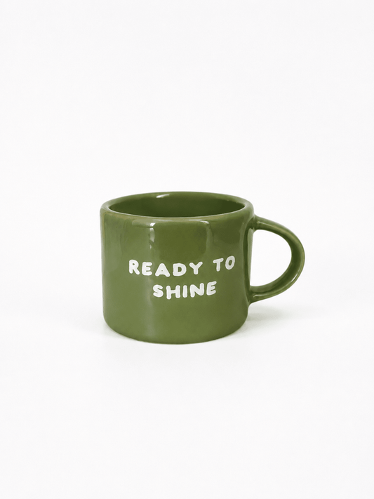 Tasse verte “Ready to shine” Sisi – Tasse graphique 25 cl - bobibeloTasse verte “Ready to shine” Sisi – Tasse graphique 25 cl – Vaisselle vintage – bobibelo