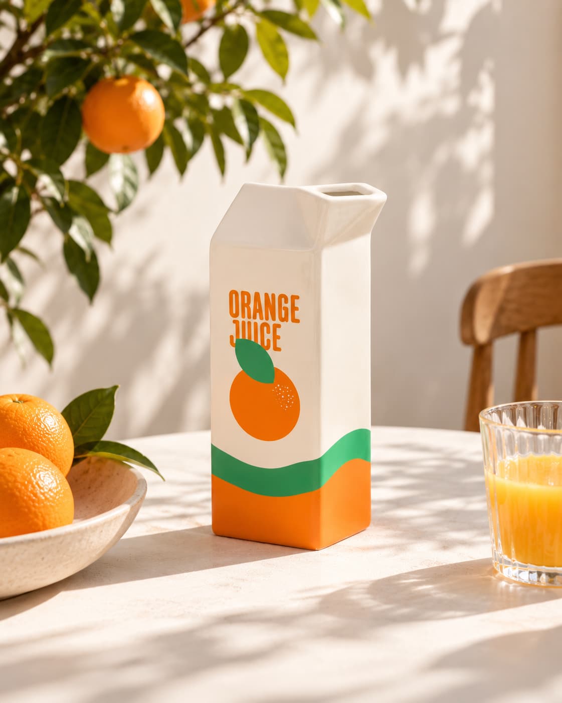 Vase Jus d'Orange en céramique – Fluid Market - BobibeloVase Jus d'Orange en céramique – Fluid Market – OD vintage – Bobibelo