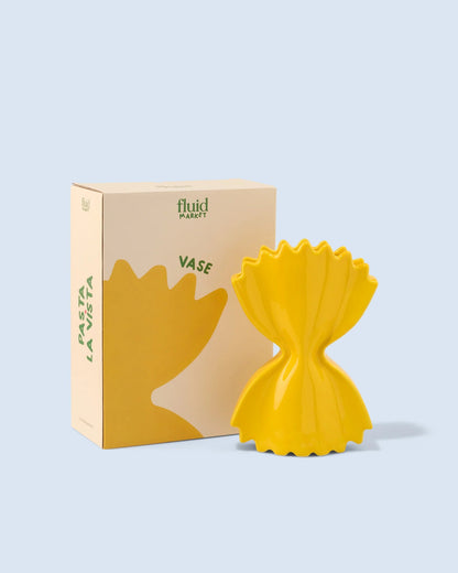 Vase Pasta jaune en céramique – Fluid Market - bobibeloVase Pasta jaune en céramique – Fluid Market – OD vintage – bobibelo