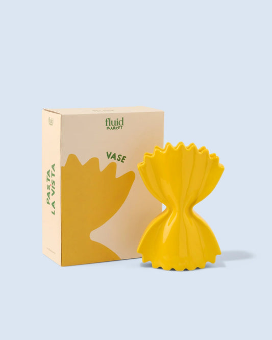 Vase Pasta jaune en céramique – Fluid Market - bobibeloVase Pasta jaune en céramique – Fluid Market – OD vintage – bobibelo