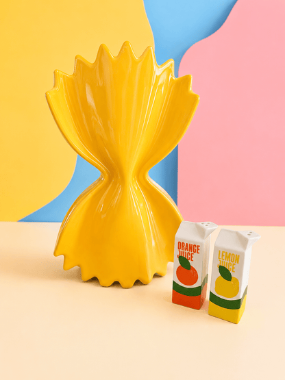 Vase Pasta jaune en céramique – Fluid Market - bobibeloVase Pasta jaune en céramique – Fluid Market – OD vintage – bobibelo